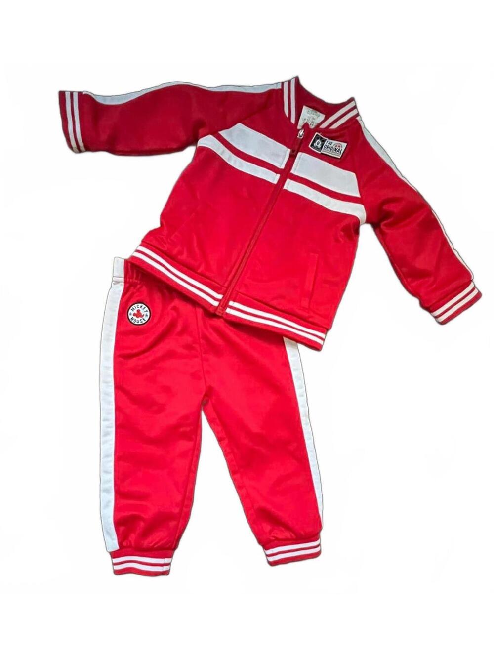 Mickey Mouse Disney 1928 The Original Baby Track Suit Jacket Pants Set 12-18m